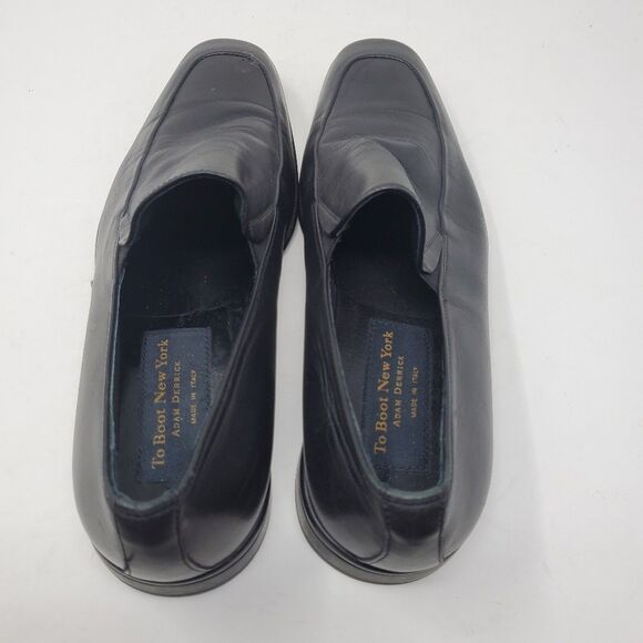 To Boot NY Adam Derrick Black Leather Slip-on Italian Loafer Men\'s Size EUR 40 main image 6